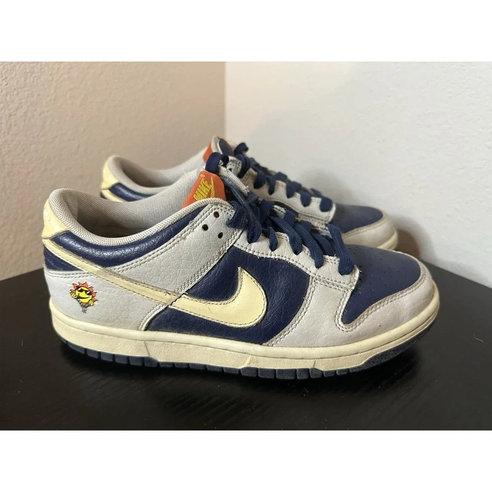 Nike Dunk Low UV Reactive RARE Shoes‎ Photon Dust Midnight Size 5.5Y / Womens 7
